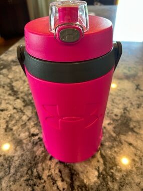 Under Armour Bright Pink Flip-Top Insulated Bottle